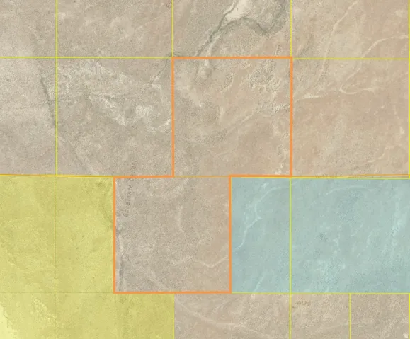 Blue= State of Utah, Yellow = BLM