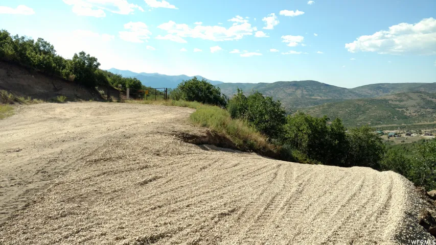 Mountain view with rural landscape