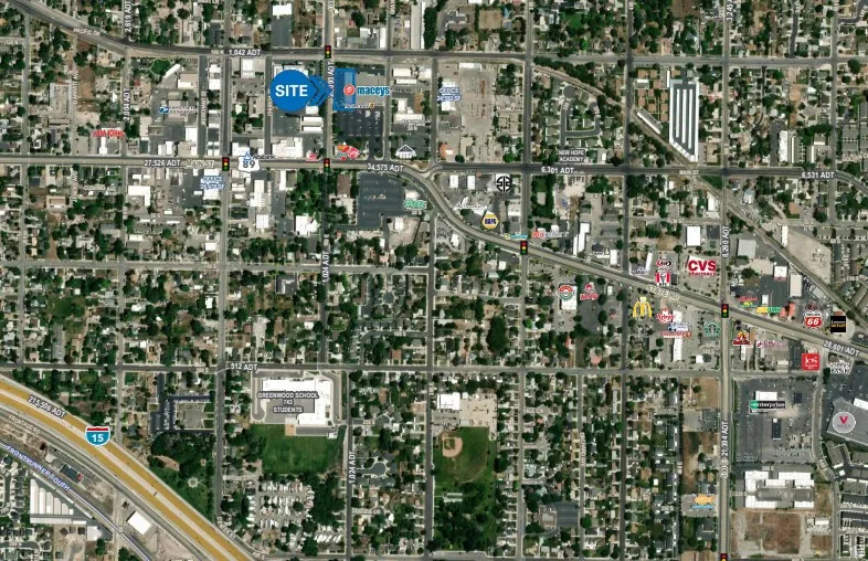 Aerial overview of property's location