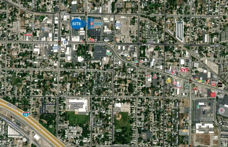 Aerial overview of property's location