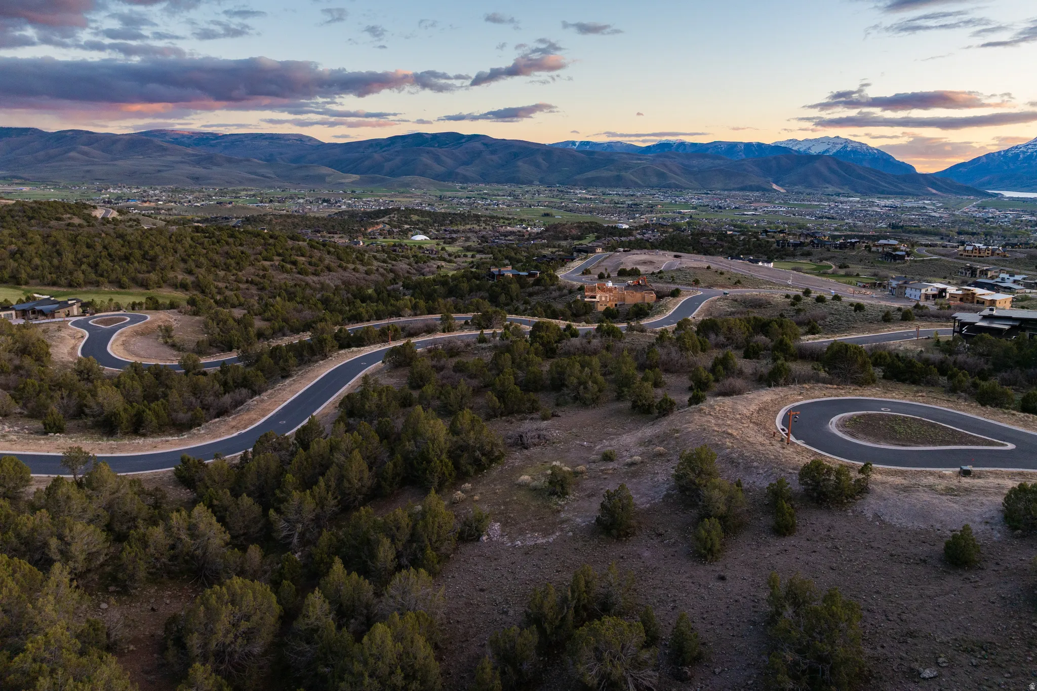 Drone / aerial view of mountains