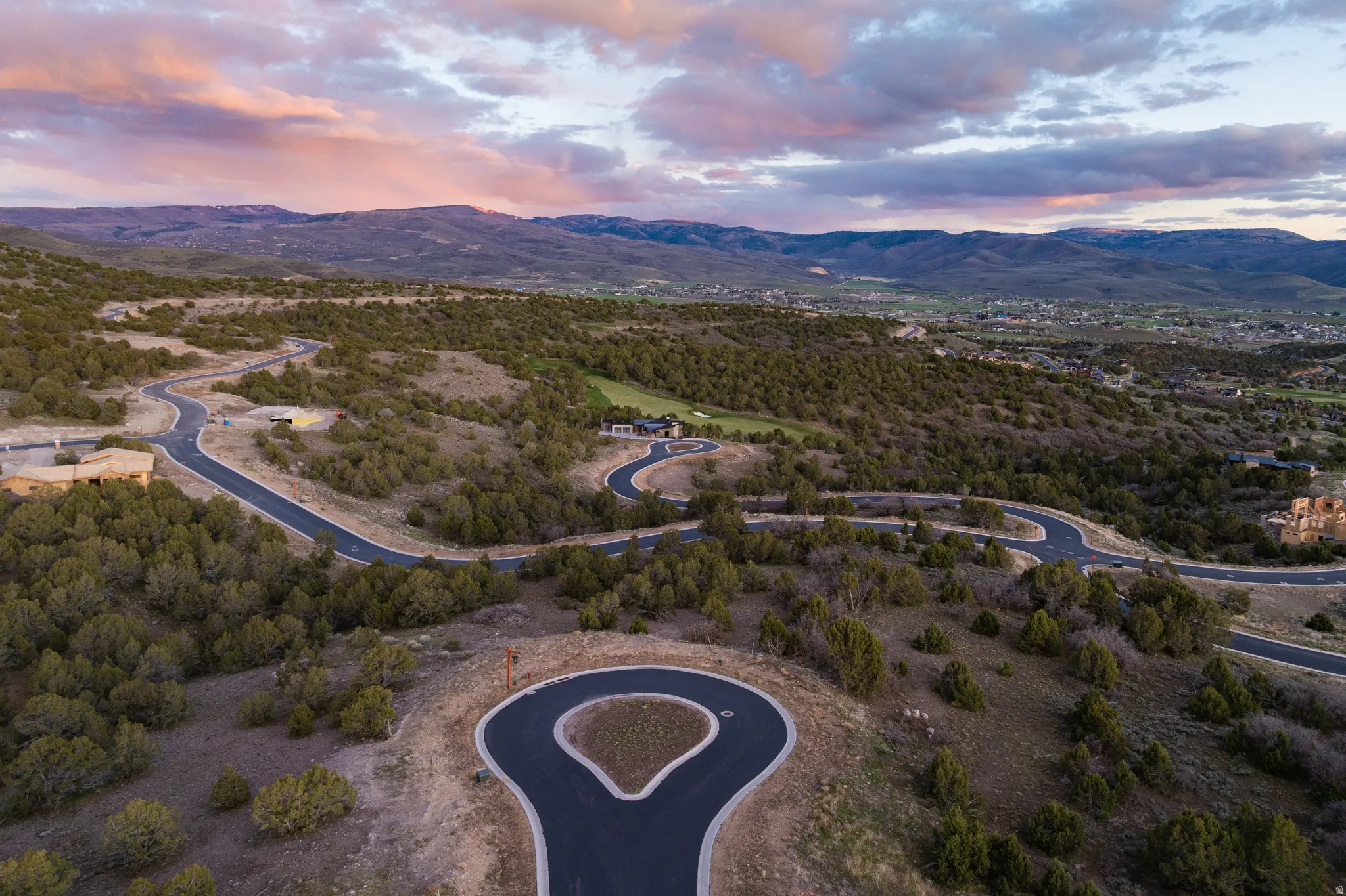 Bird's eye view of mountains