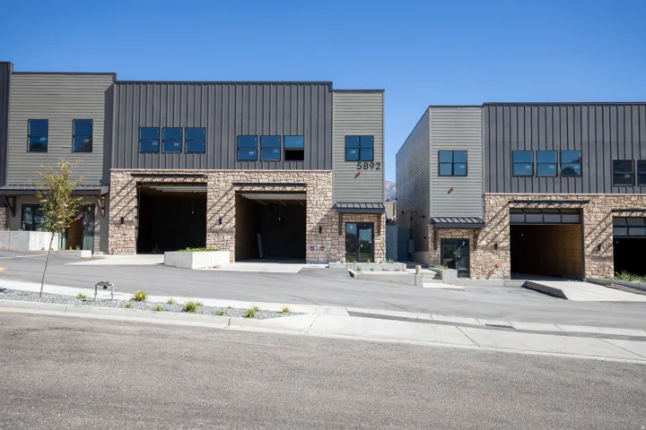 View of front of property featuring stone siding