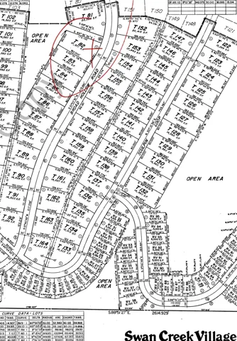 Map of parcels