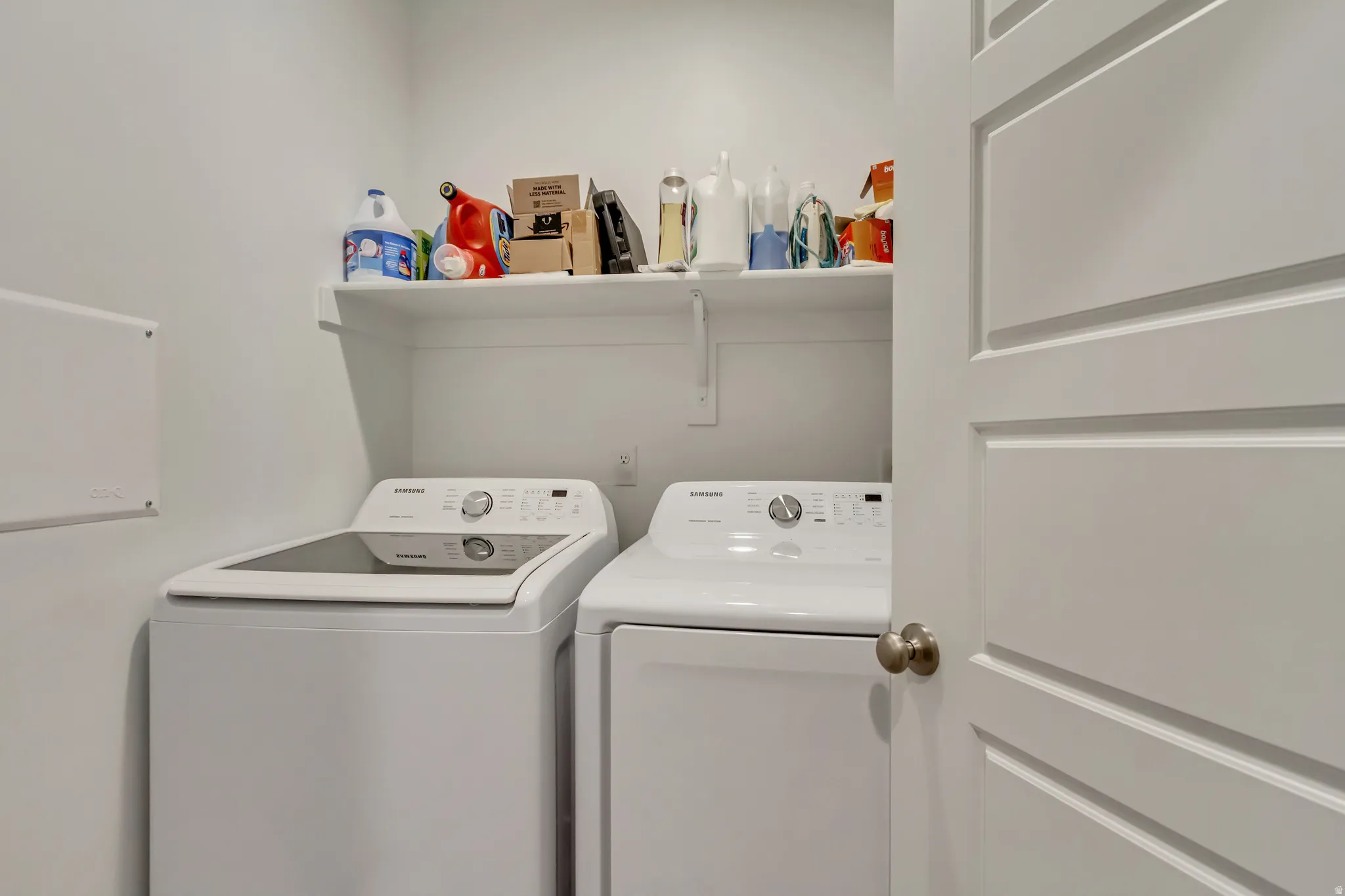Laundry room featuring washer and dryer
