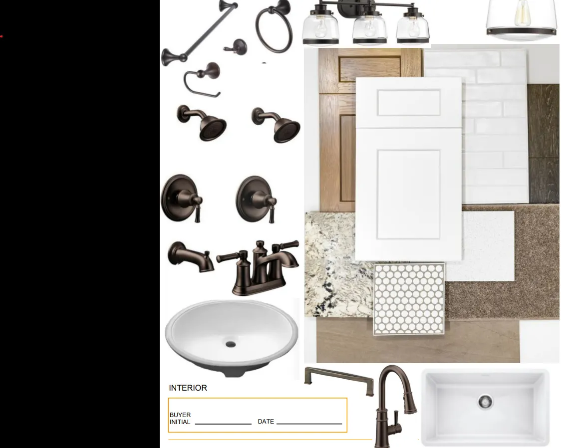 View of marketing collateral with multiple images