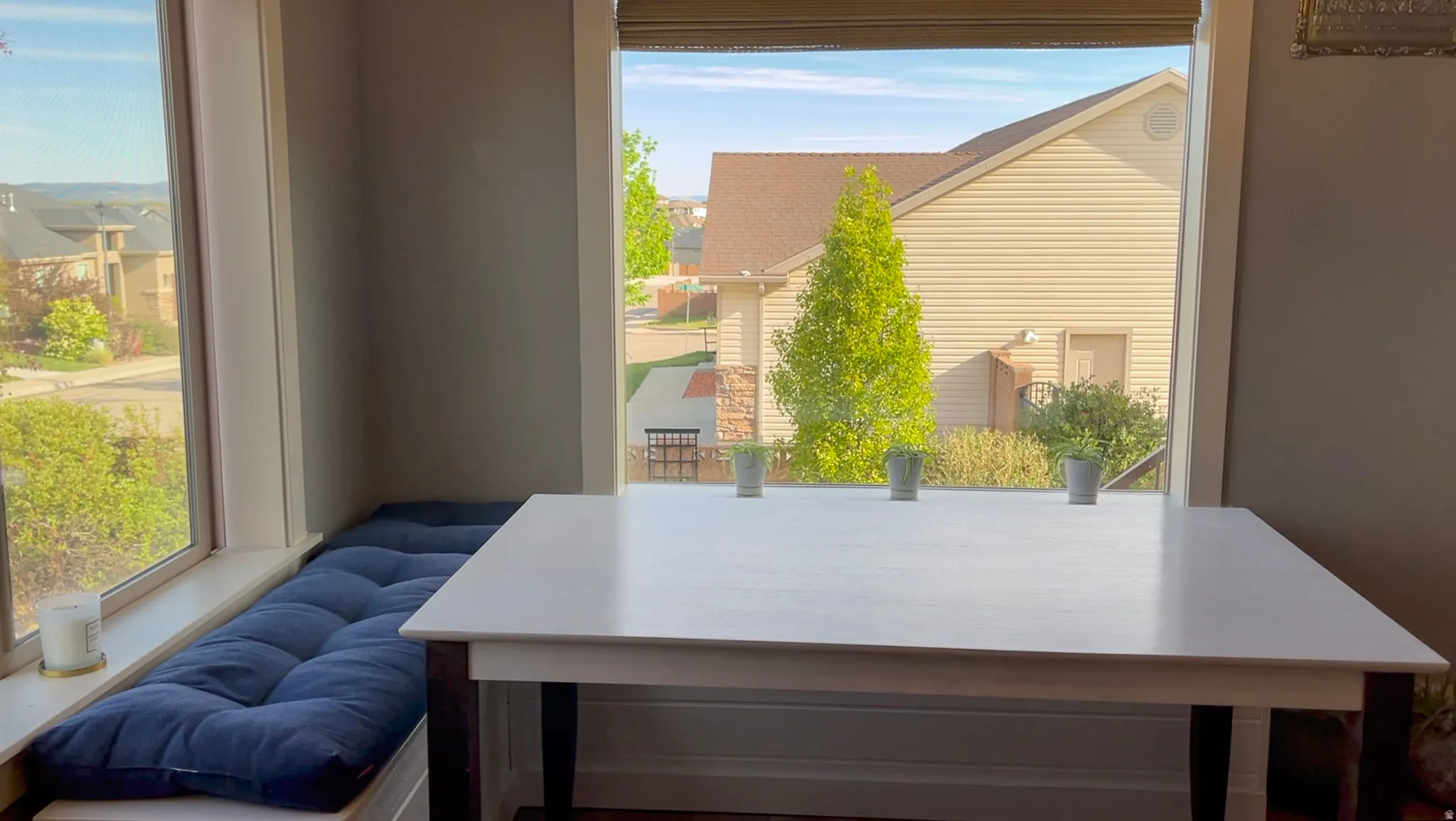 Office with a residential view