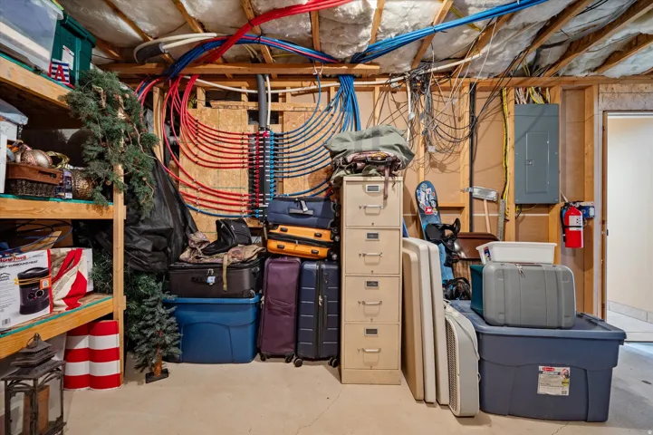 Storage featuring electric panel