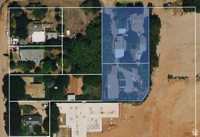 Map / location with property parcel outlined