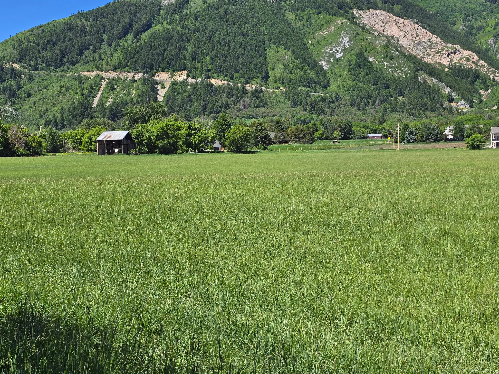 Mountain view featuring rural landscape