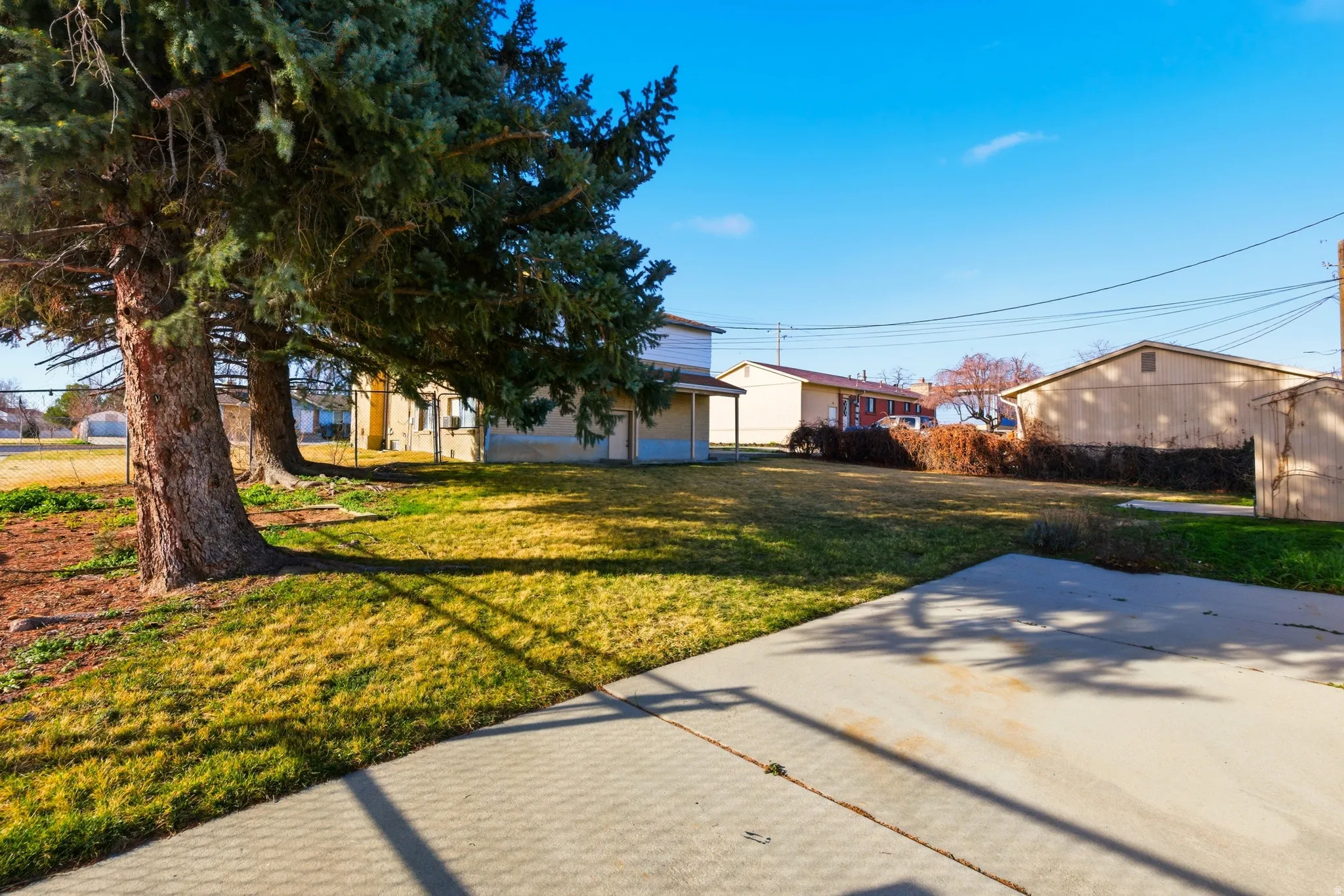 View of yard and RV pad
