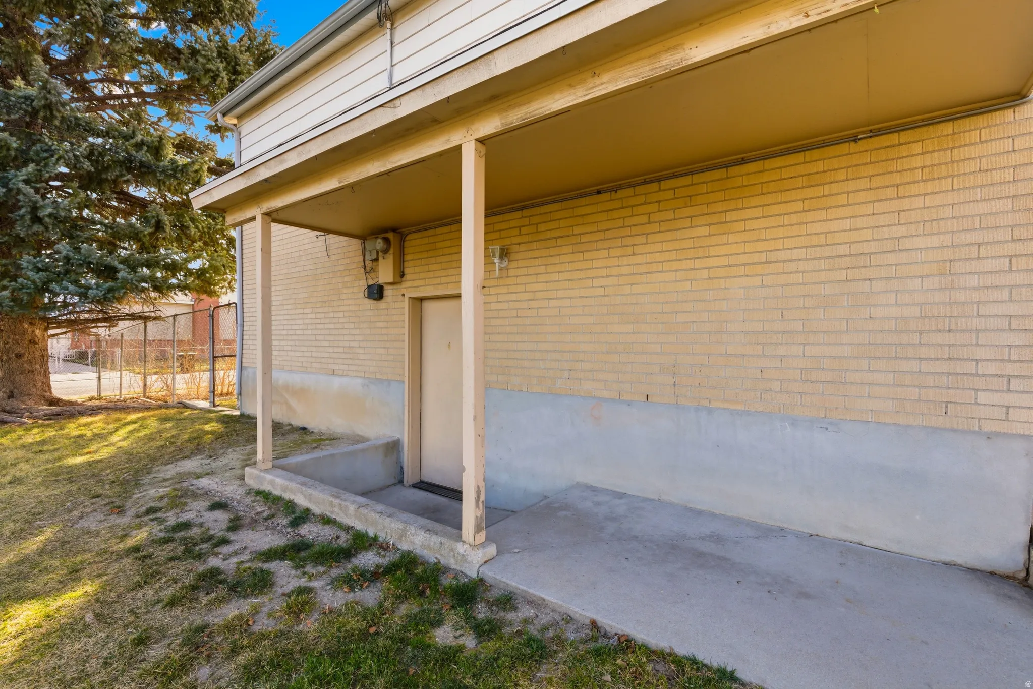 Doorway to basement unit