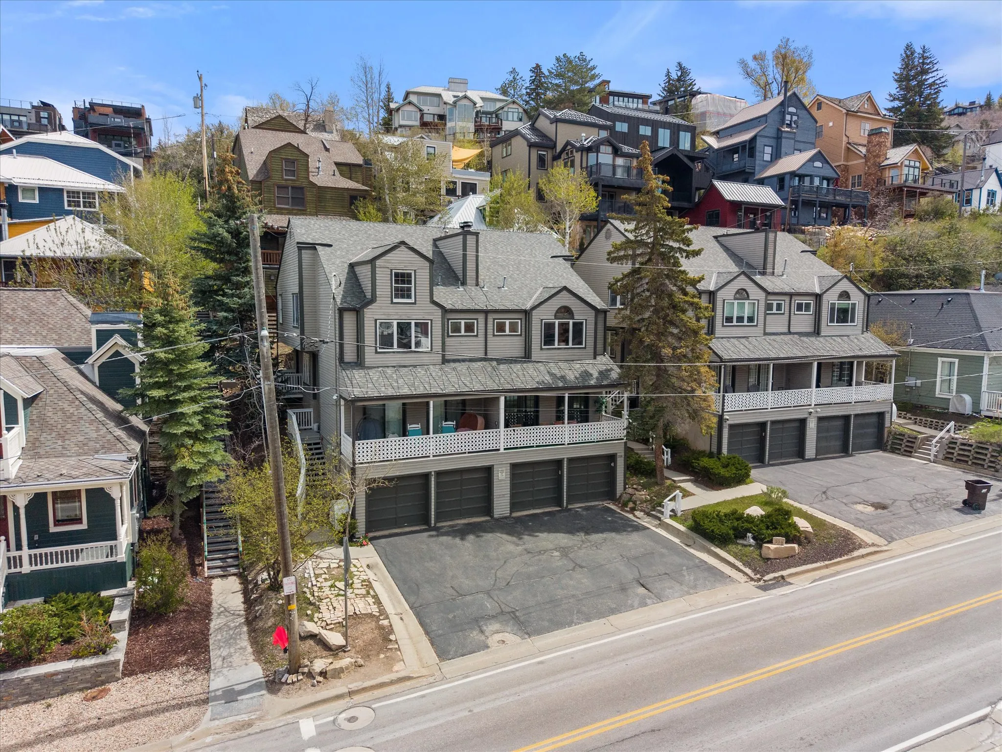 Aerial perspective of home.