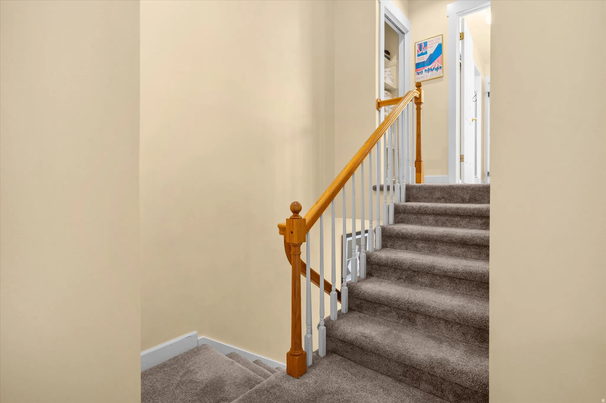 Stairway to upper fourth floor.