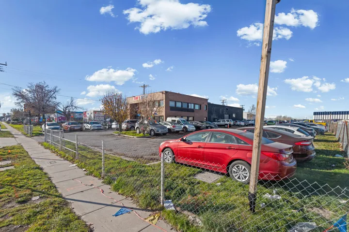 View of uncovered parking lot