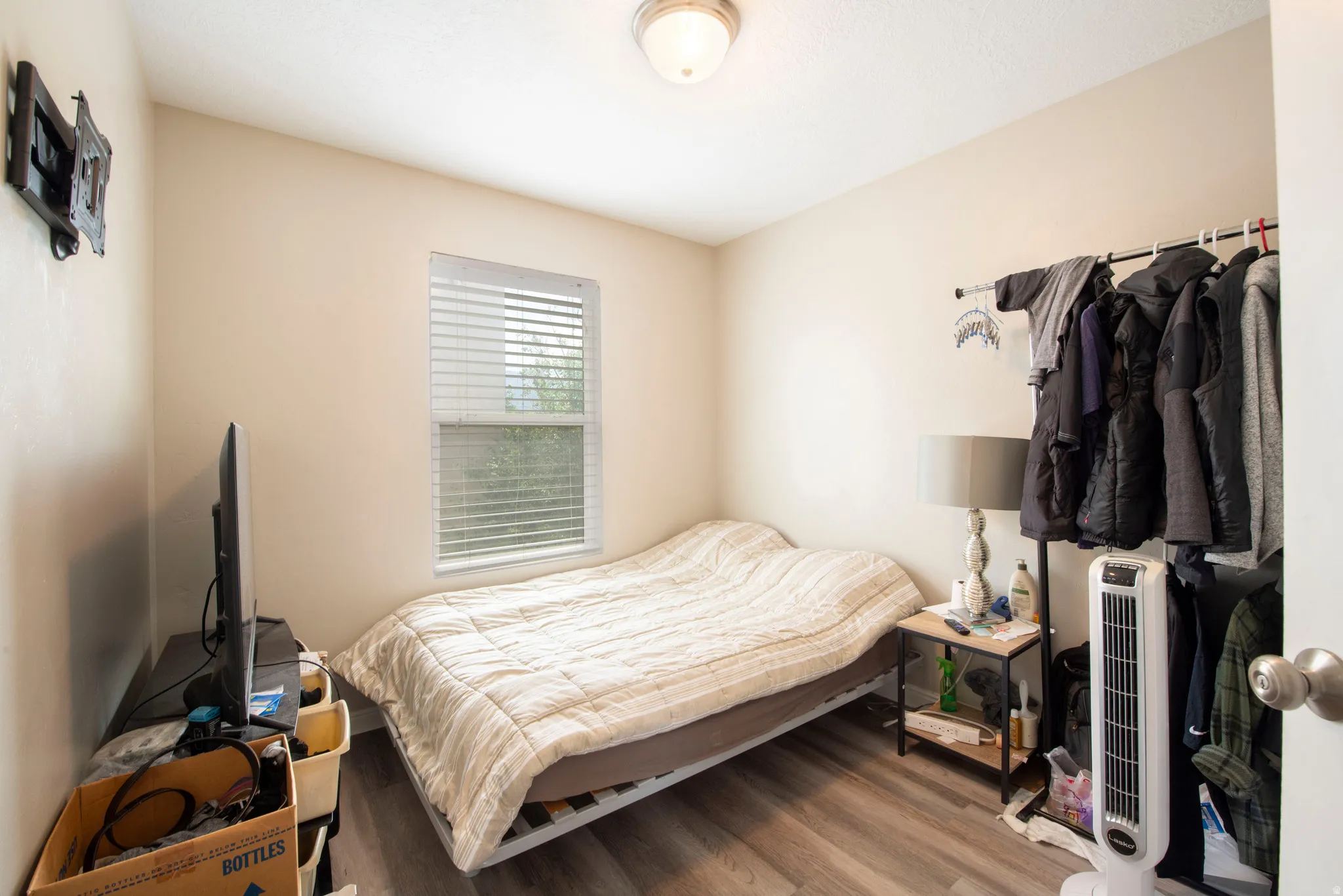Bedroom featuring wood finished floors