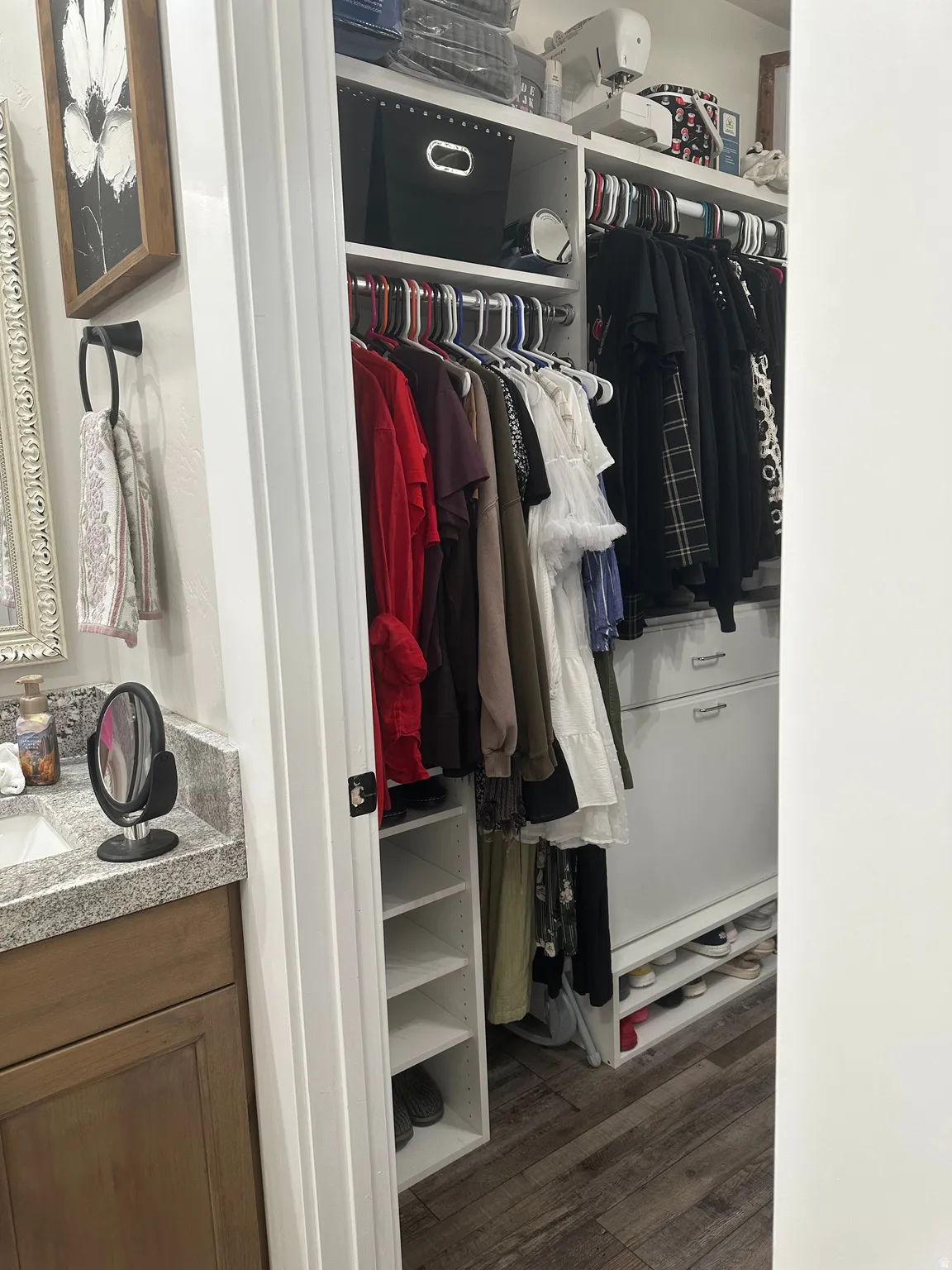 View of closet