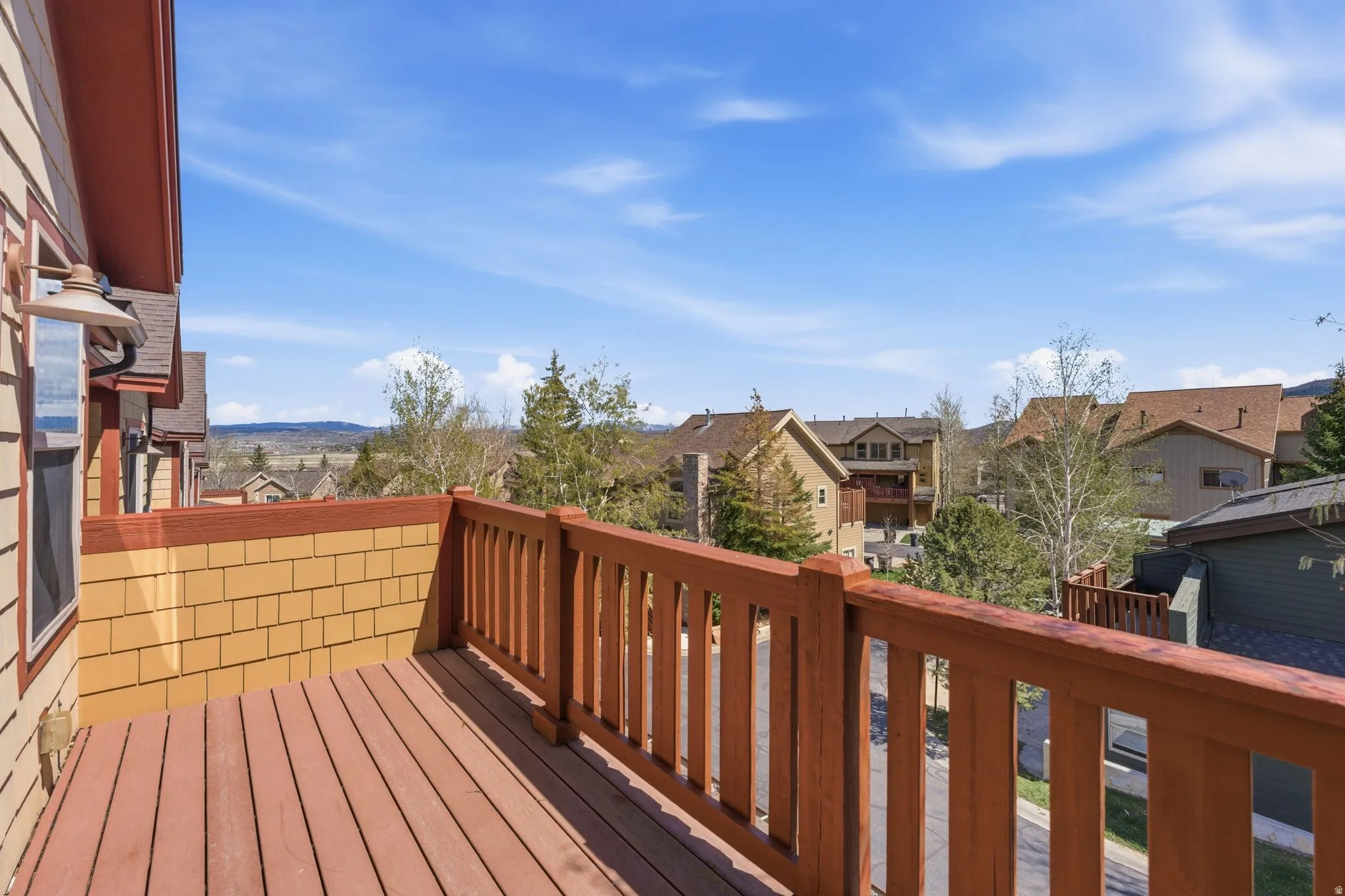 Deck featuring a residential view