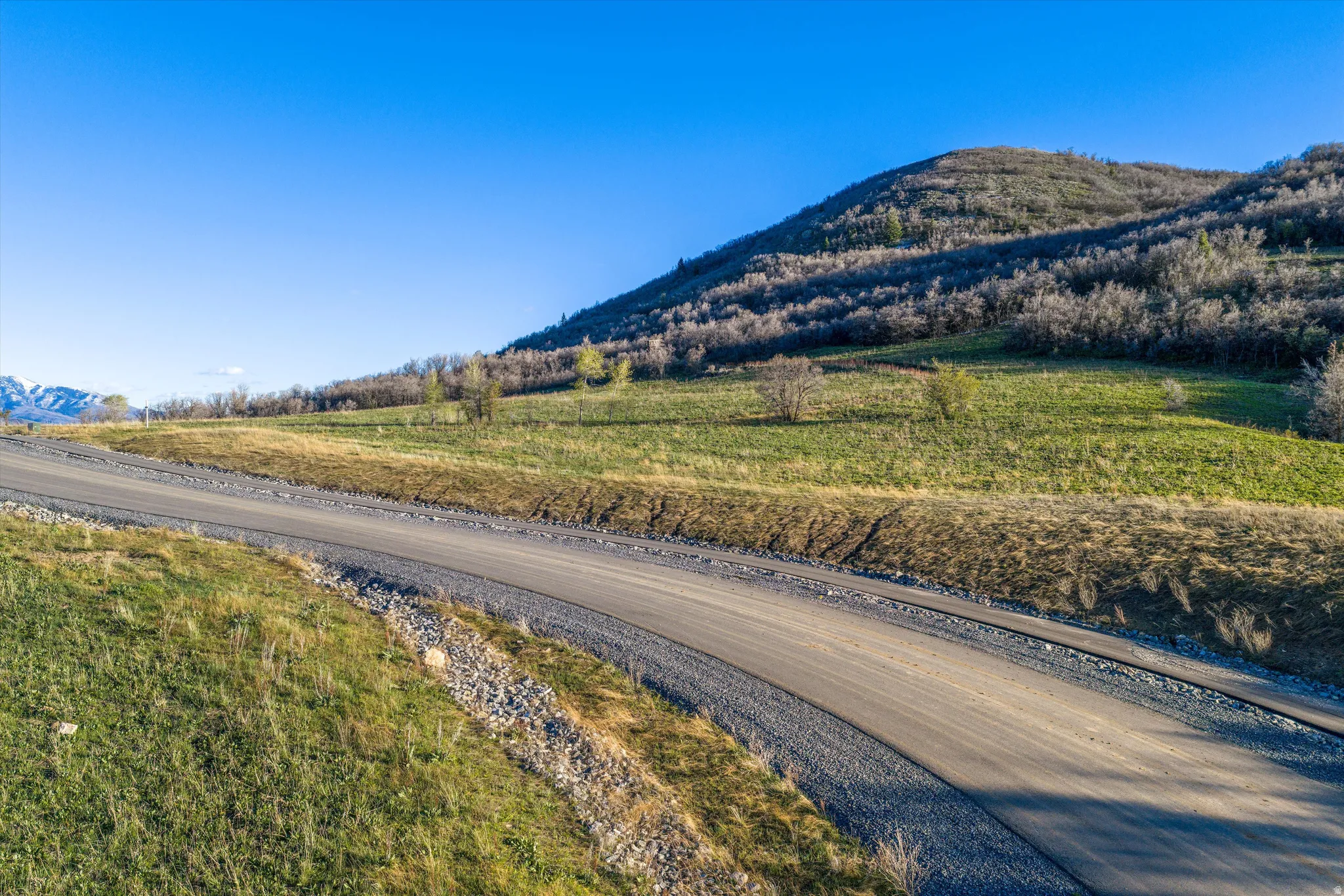 Mountain view with rural landscape