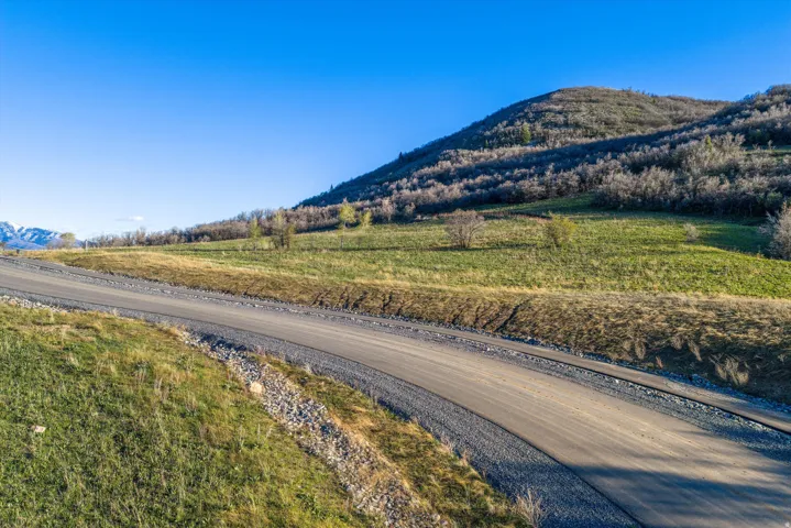 Mountain view with rural landscape