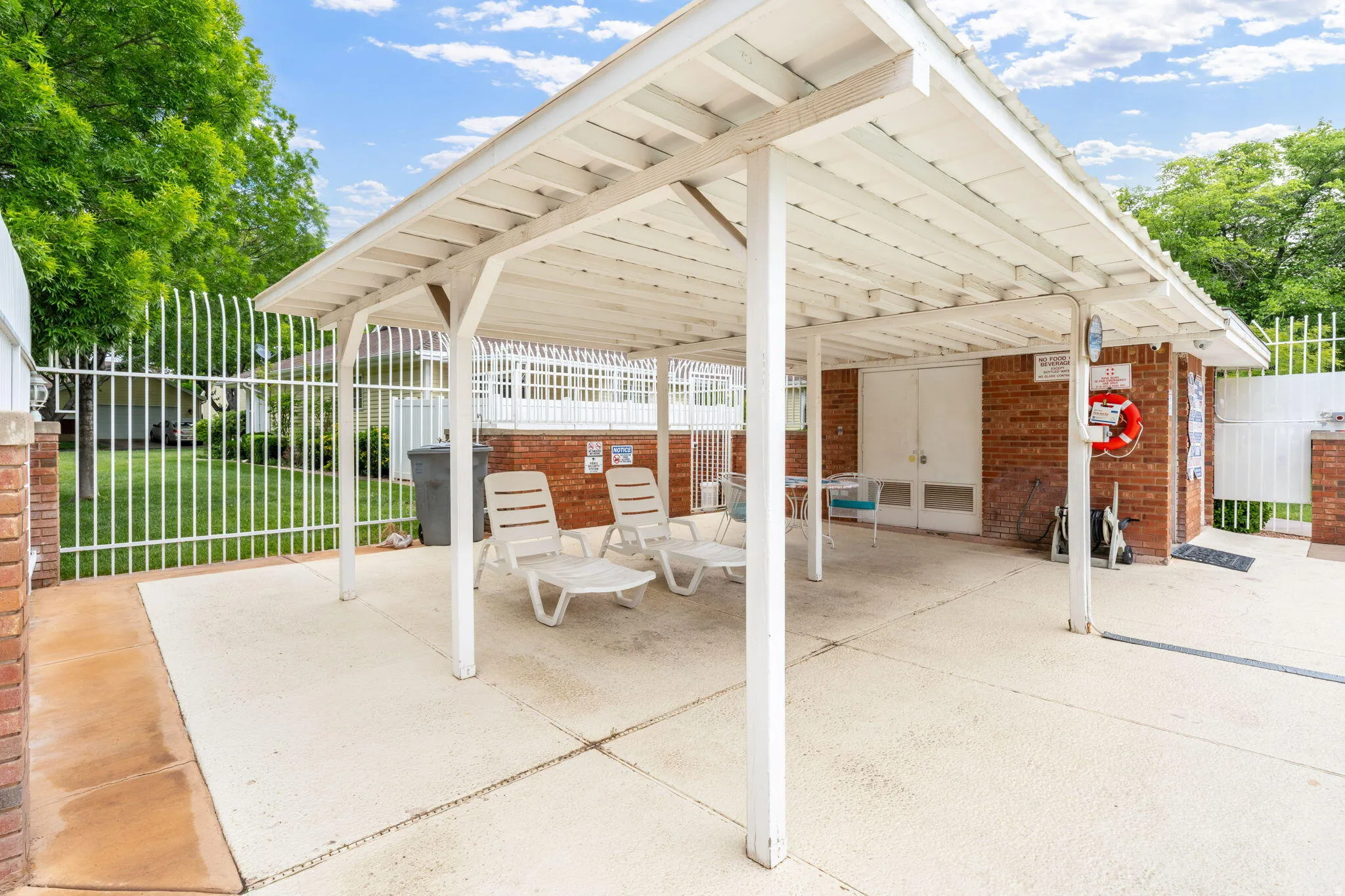 View of patio