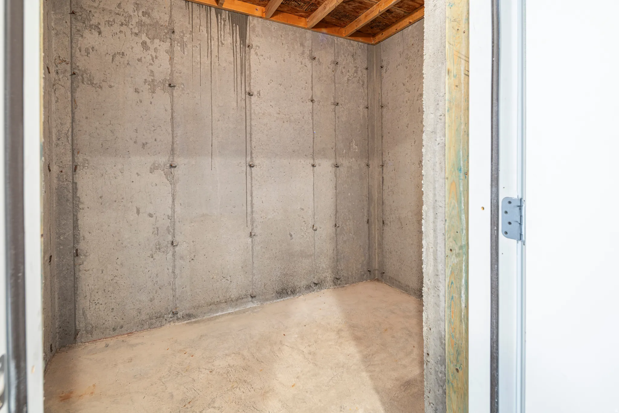 View of below grade area