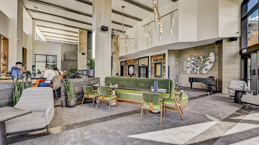 View of building lobby