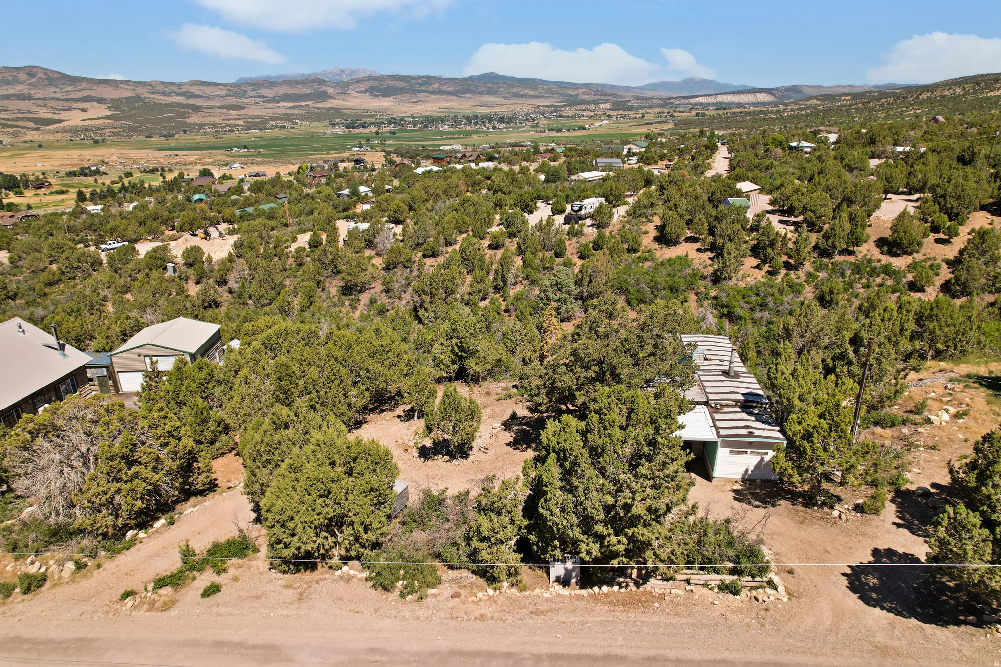 Drone / aerial view of mountains