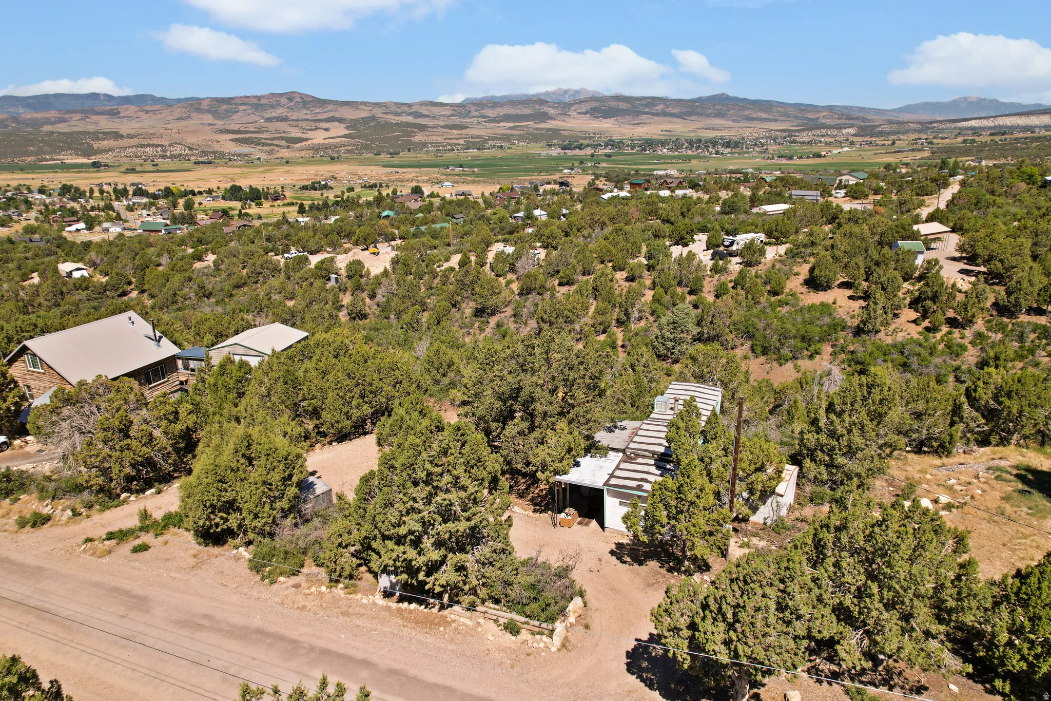 Aerial view of mountains