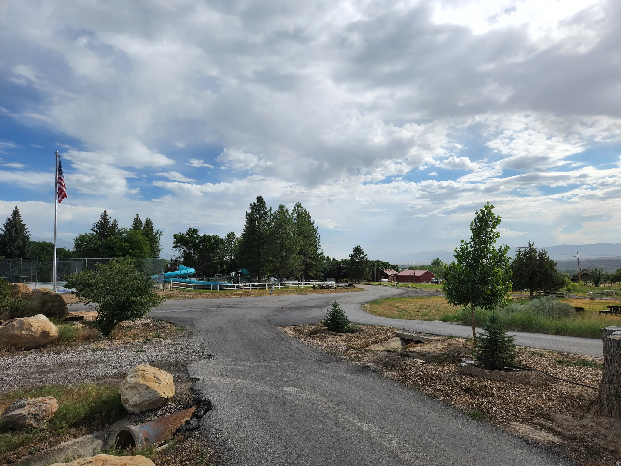 View of asphalt street