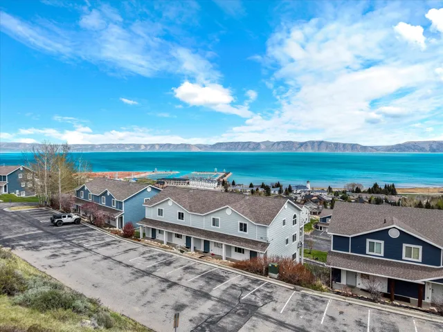 Water view with a mountainous background