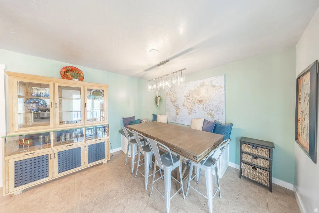 Dining area featuring baseboards