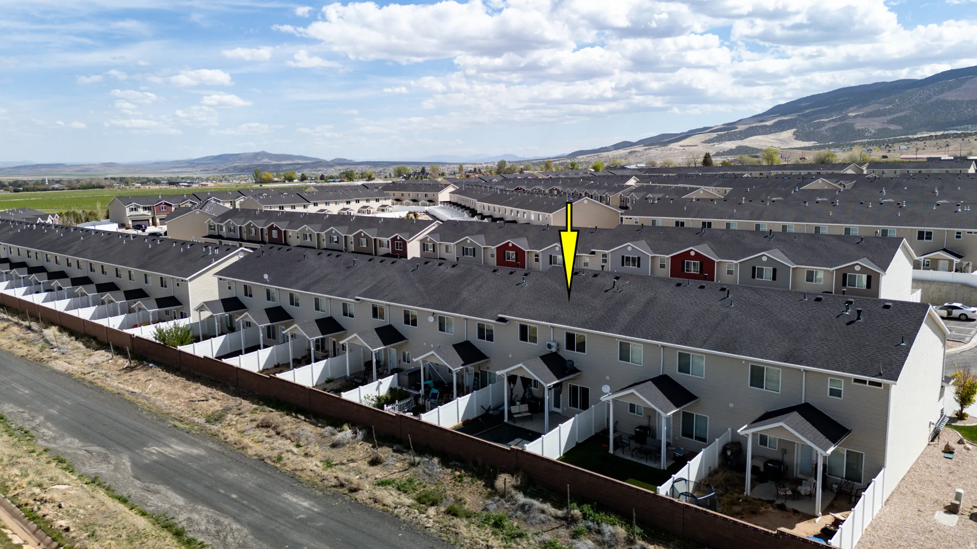 Aerial view of mountains