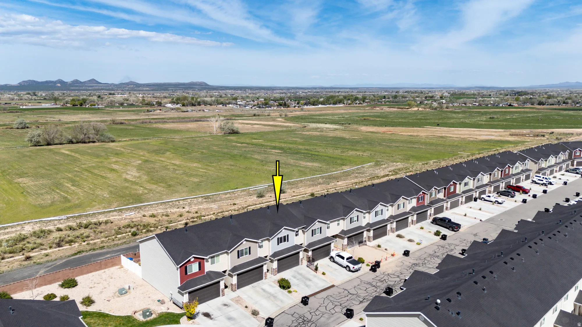 Bird's eye view of mountains