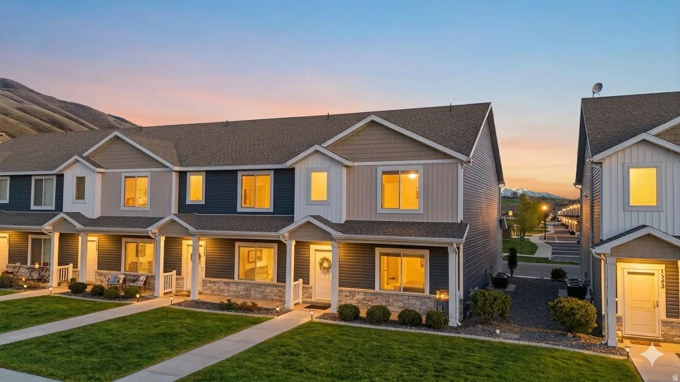 Craftsman house with a lawn, covered porch, stone siding, and a shingled roof