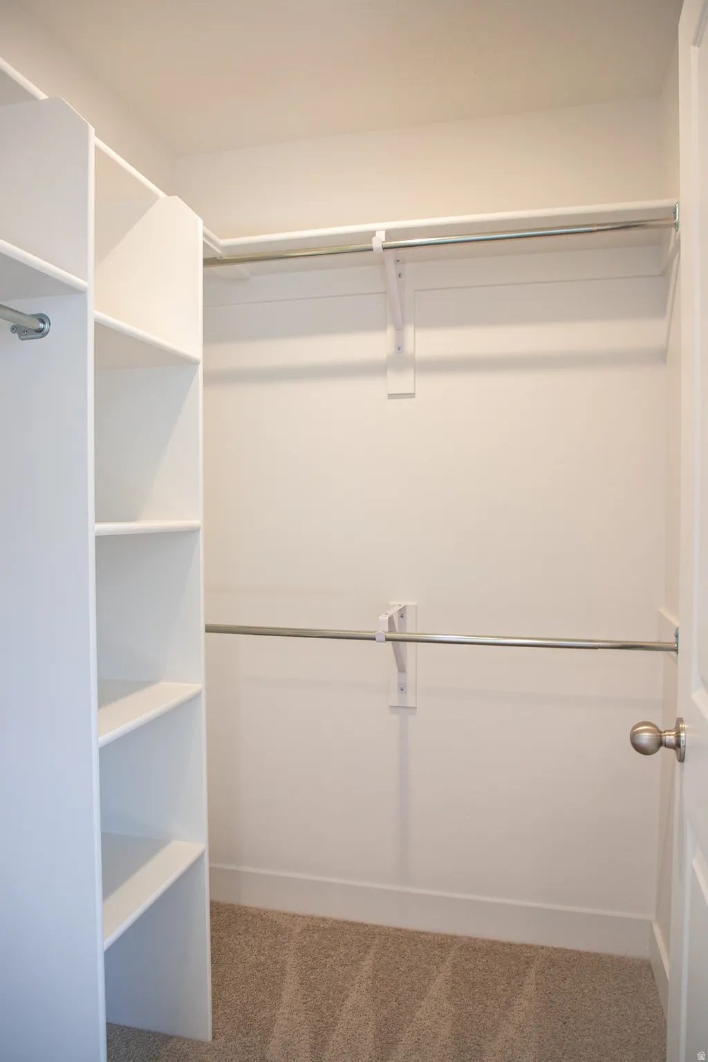 Walk-in closet for the primary bedroom