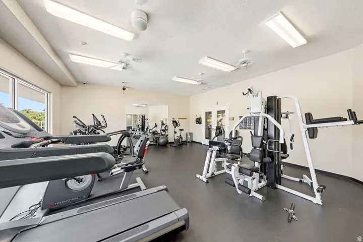 View of workout area