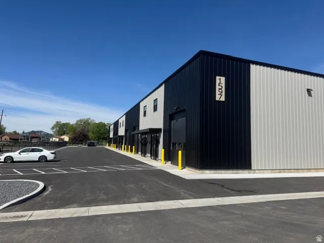 View of uncovered parking lot