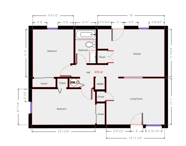 View of floor plan / room layout