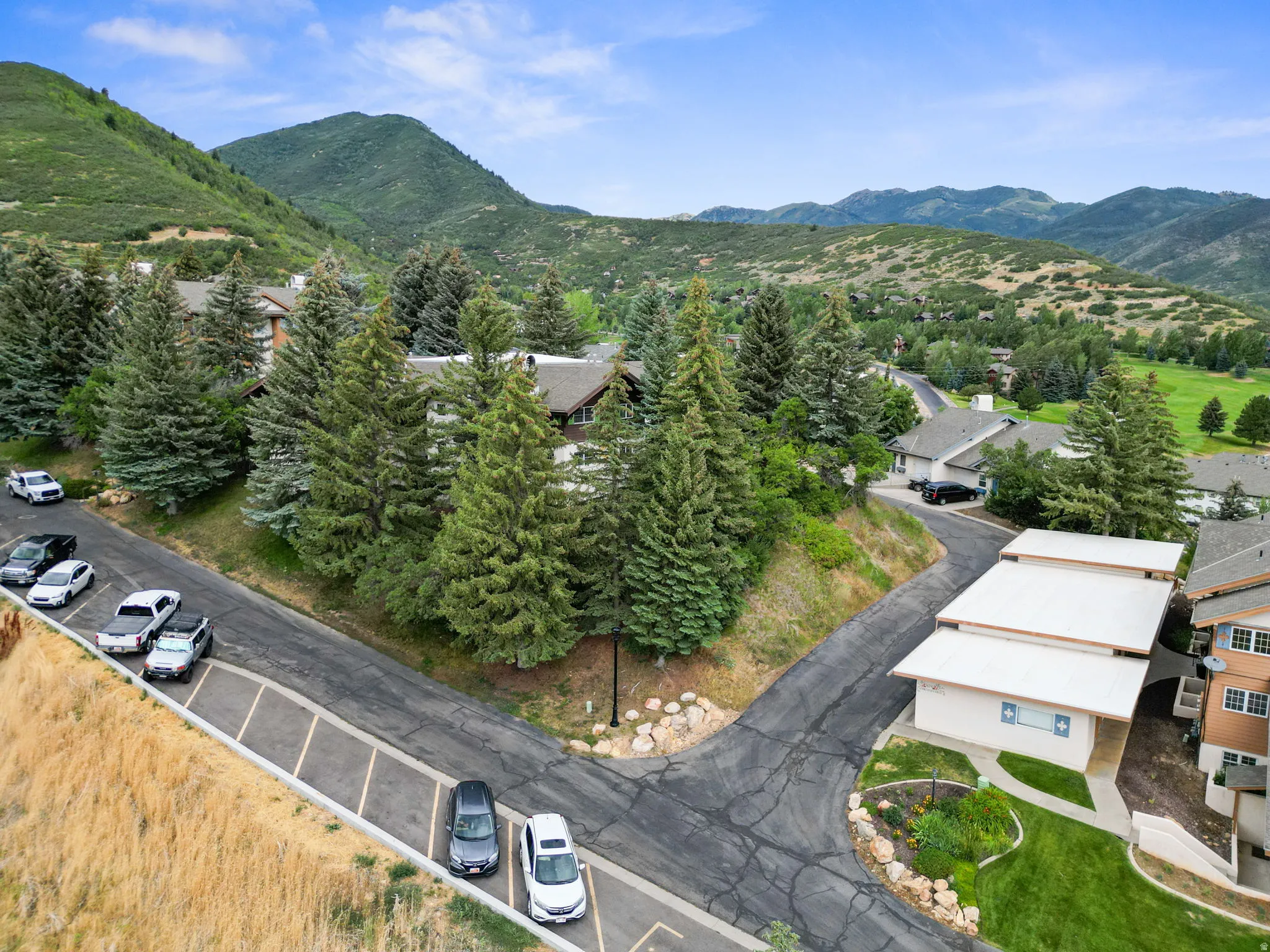 Aerial view of mountains