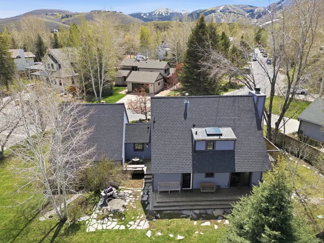 View of subject property with a mountainous background