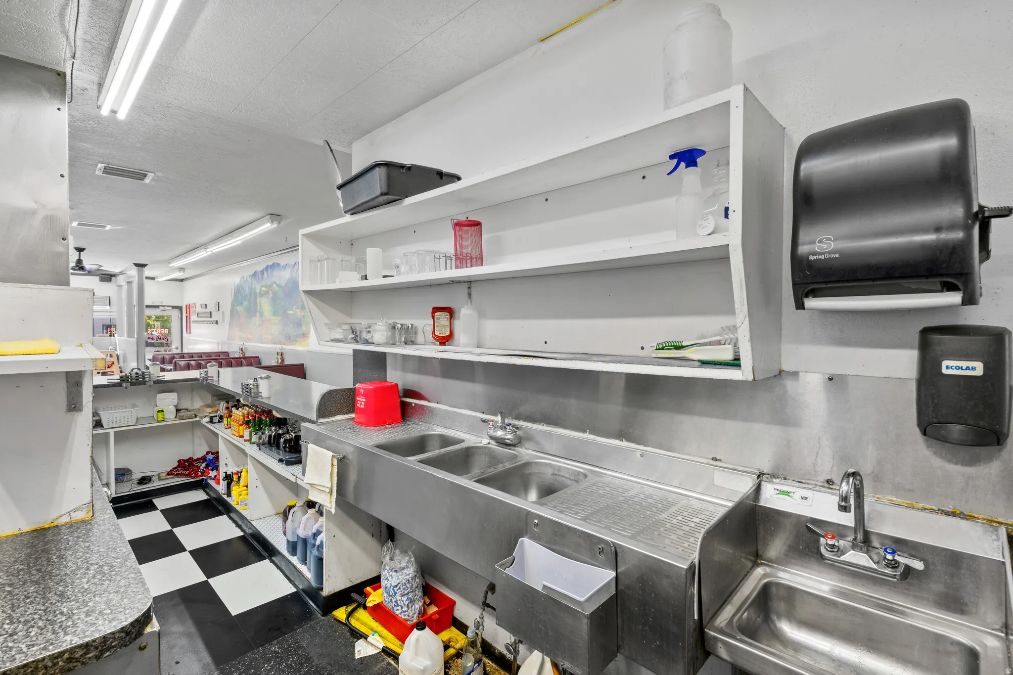 Kitchen with a sink