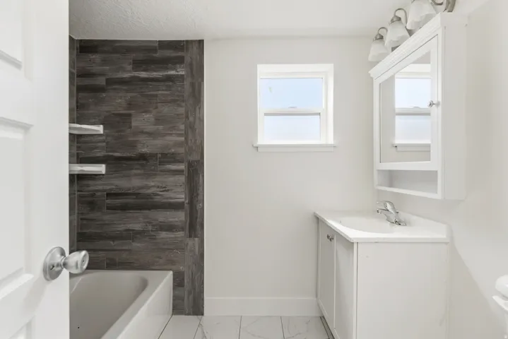 Downstairs bathroom, all new