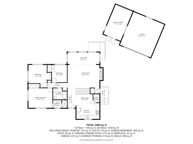 Main level floor plan