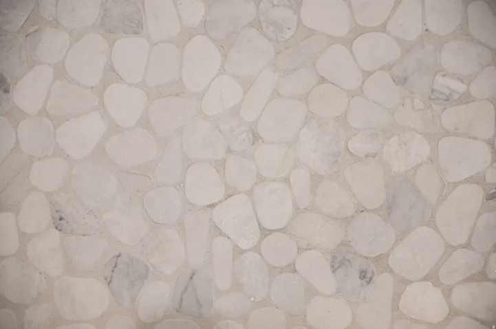 Stone tile flooring