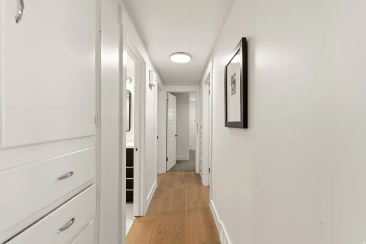 built in storage in the hallway