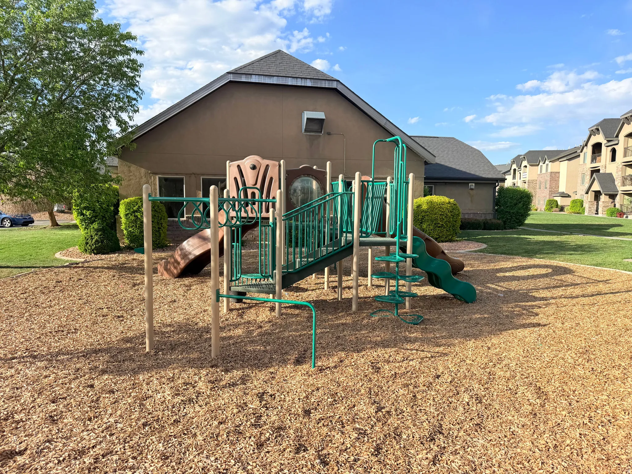 View of community jungle gym