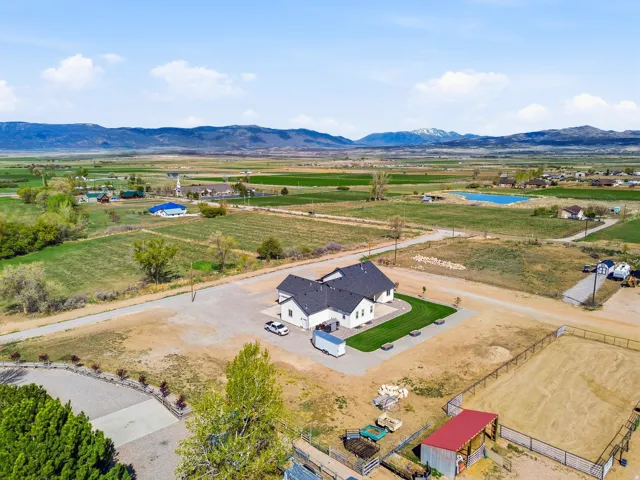 View of rural area featuring a mountain backdrop