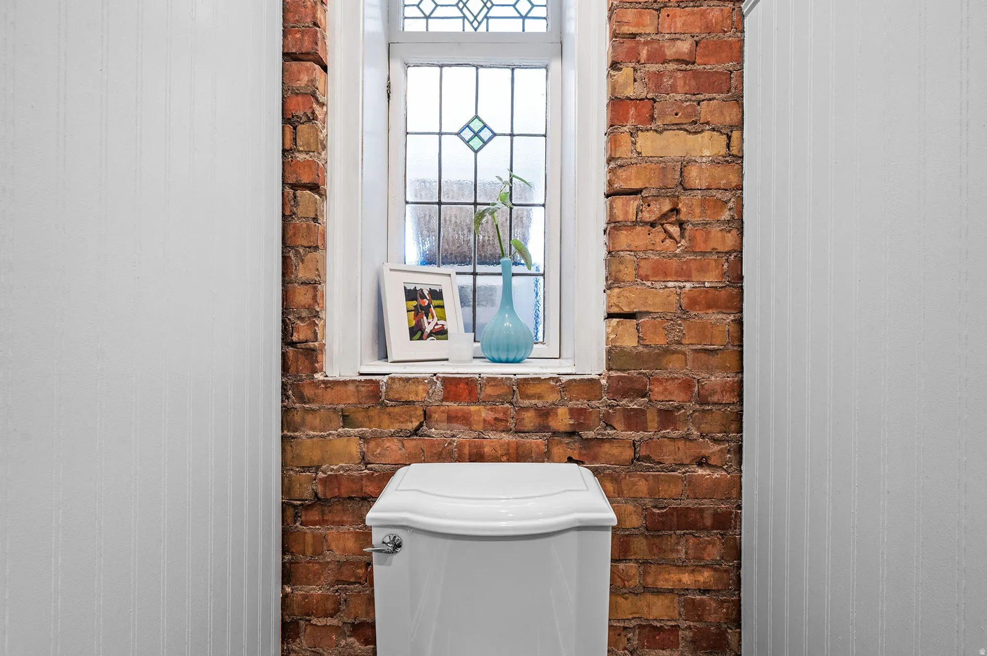 Detailed view of brick wall