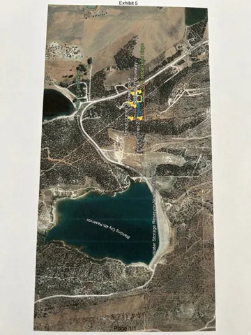 Aerial overview of property's location